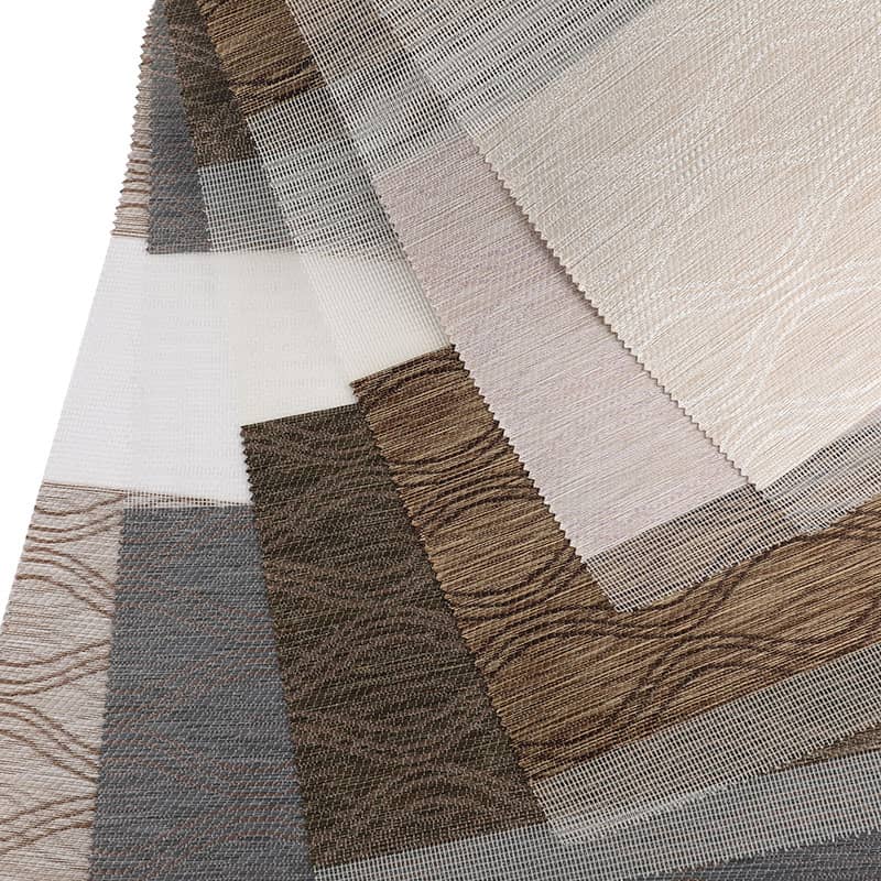 F040 Dormitor de hotel Perdele zi-noapte Semi-opacă țesătură jalugă cu zebră