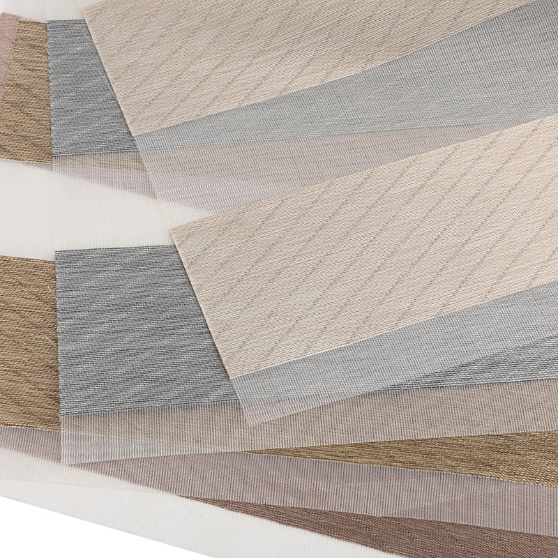 GD23 Țesătură de jaluzele Zebra cu izolare dublă, reglabilă, semi-opacă