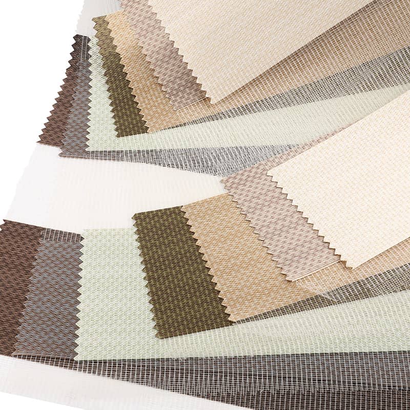 F060 office Home Țesătură pentru jaluzele din zebră, moale, semi-opacă, strat dublu