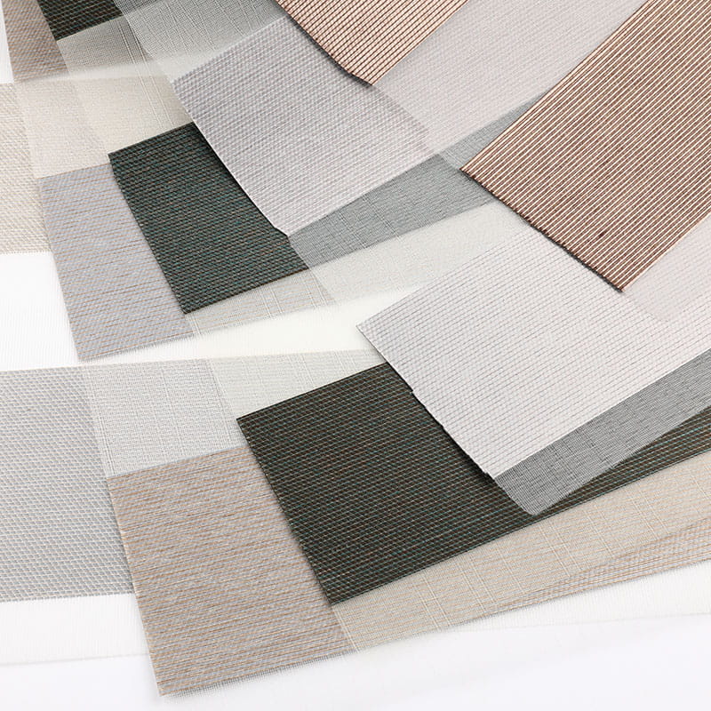 F078 Țesătură pentru jaluzele cu zebră semi-opacă cu dungi pentru dormitor de hotel